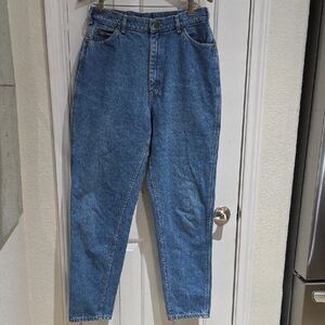 Lee Vintage 80's High Waist Mom Classic Blue Denim Jeans Size 14 L